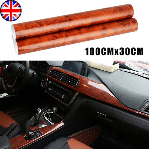 Glossy walnut wood grain - glossy, vinyl
