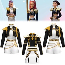Children's Girl KPOP Demon Hunter Roleplay Costume Luminous Zoe Cosplay Glamorou