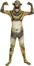 Kids Boil Monster Morphsuit Boys Girls Scary Halloween Fancy Dress Costume