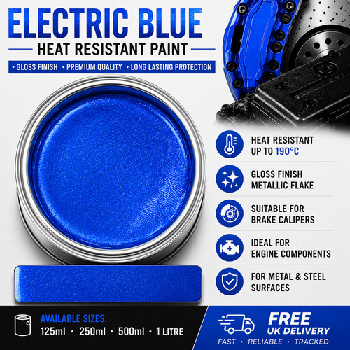 Metallic electric blue heat - electric,