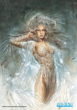 Luis Royo  fabric poster - ice