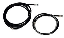 Raleigh Chopper Bike Mk 1 Or MK 2 Ribbed Black Front And Rear Brake Cable Set