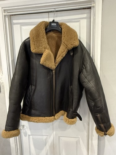 Men leather sheepskin - sheepskin, flying