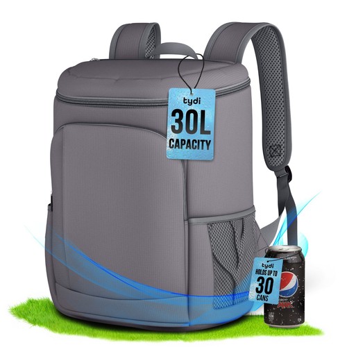 Insulated cooler backpack 30l - cooler,