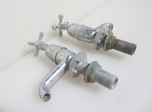 Antique brass sink taps - antique,