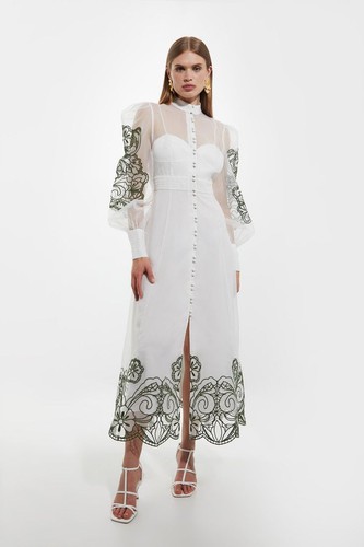 Bnwt karen millen embroidered - karen,