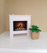 Barbie Dream House Reversible Bookcase with Fireplace and Plant