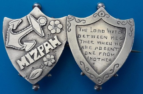 1900 silver mizpah sweetheart - silver,