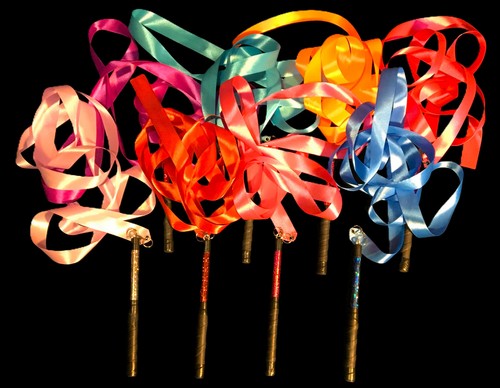Holographic twirling ribbon - twirling, by