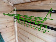 Tool Rack and Shelf for Shed, Greenhouse or Garage - Green - By Speed Shelf