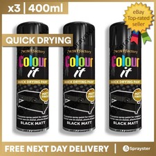 3 x 400ml Colour It Black