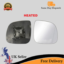 WING MIRROR GLASS For VW Transporter T5 T6 Heated WIDE ANGLE O/S 2010-2019
