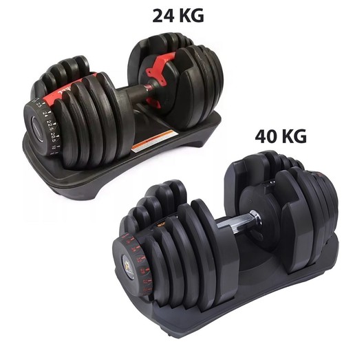 Adjustable dumbbell 24kg - dumbbell, 24kg/40kg