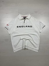 Men’s Vintage 1999 White Admiral England Cricket Polo Shirt Size XL VGC