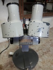 Prior England Long-Arm Binocular Microscope With Working 6.5v Light G