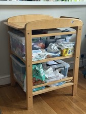 Wooden Changing Table (boxes
