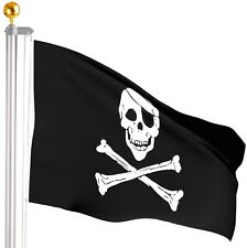 Flagpole Aluminium 20FT 13FT+ Pirate Flag W/o Golden Ball Topper Garden Camping