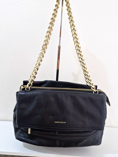 Karen millen black leather - black,