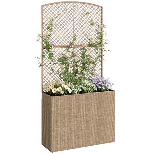 Outsunny rattan garden planter - outsunny,