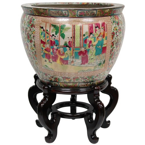 Rose medallion porcelain - 18",