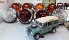Land Rover Series 2 2a L594 Glass Lens External Lights Complete Set Lucas Bulbs