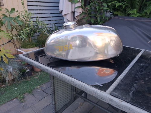 Bsa triumph alloy fuel tank - alloy,