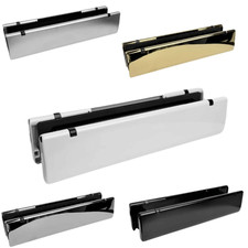 UPVC 12 Inch Heavy Duty Letterbox -Fits 40-80mm Door Thickness, Durable & Secure