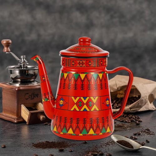 Enamel coffee pot vintage - enamel,