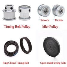 GT2 35T 35T 40T 42T 45T Timing Belt Smooth Tooth Drive Pulley / Synchronous Belt