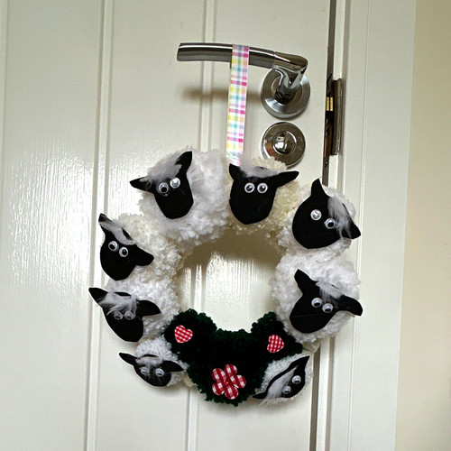Easter sheep artificial - sheep, fabric