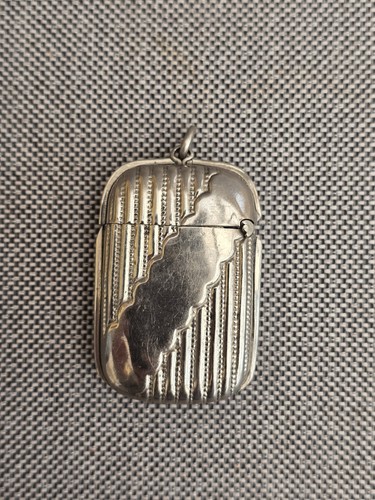 Vintage silver plate vesta - silver,
