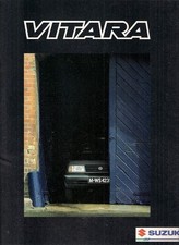 Suzuki Vitara 1989-1990 Export Markets Foldout Sales Brochure In English JX JLX