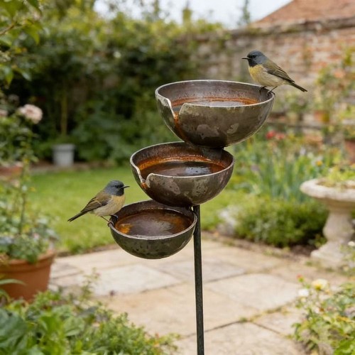 Metal stake bee water - metal,