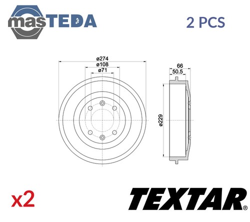 94010300 brake drum pair - brake,