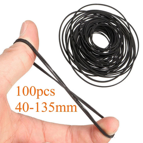 100pcs 135mm mixed rubber - 40-135mm,