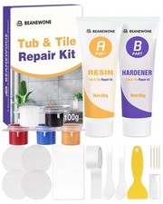 Shower Tray Repair Kit, Enamel Tub Tile and Shower Repair Kit, Leak-Proof Bathtu