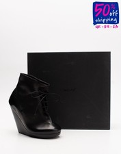 RRP€940 MARSELL Leather Ankle Boots US6 UK3 EU36 Slouchy Made in Italy