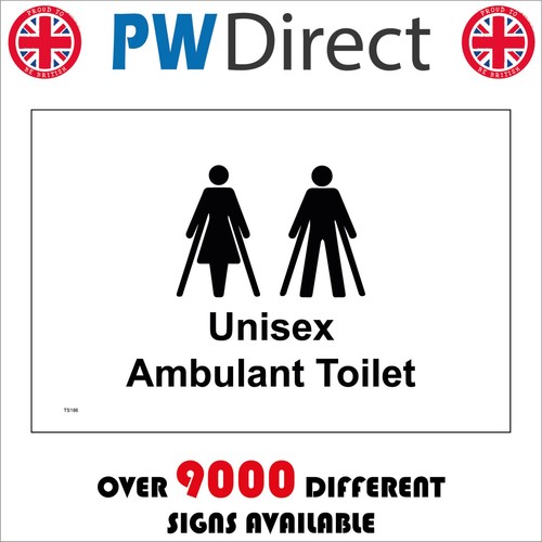 Sign unisex ambulant toilet - unisex,