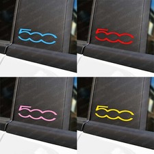 3 x Fiat 500 Logo Door Pillar