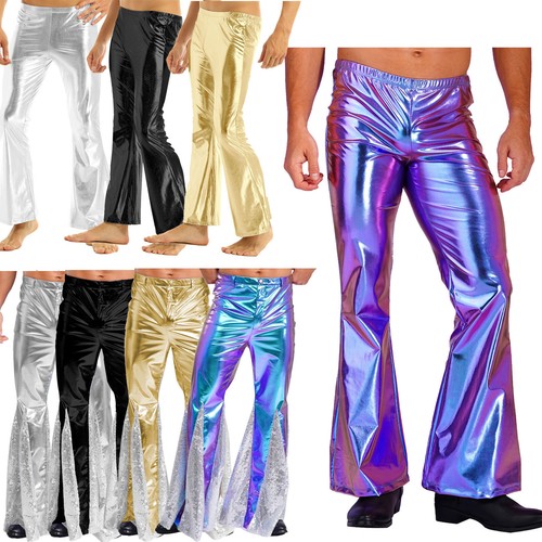 Mens shiny metallic 70s - mens,