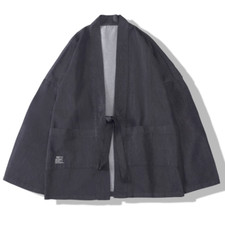 Men Loose Kimono Denim Coat