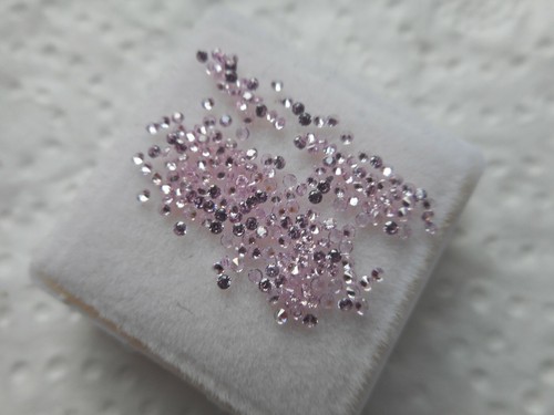 1mm pink cubic - , zirconia