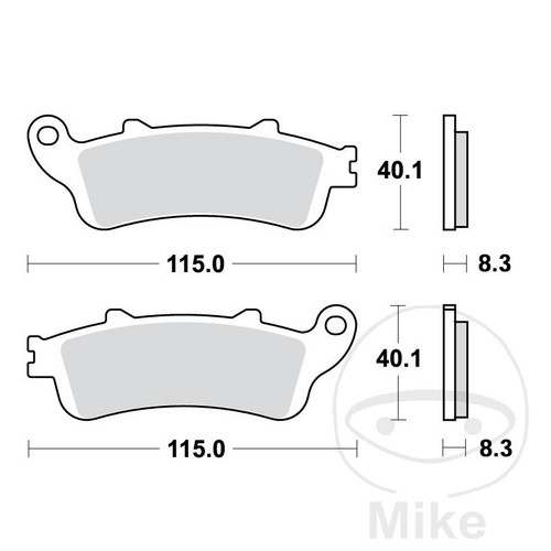Trw sintered front brake - front, pads