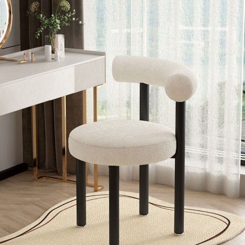 Soft makeup vanity chair - chair, w/