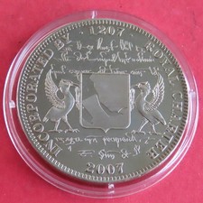 2007 LIVERPOOL 800th ANNIVERSARY 38mm MEDAL - 800th ANNIV OF INCORPORATION