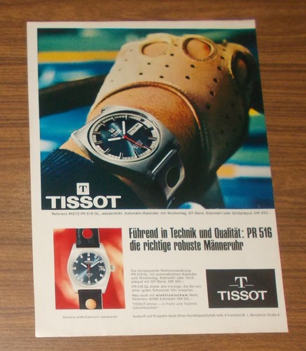 Rare advertising tissot 516 - rare,