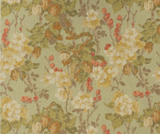 ANDREW MARTIN CURTAIN FABRIC DESIGN Midsummer 3.05 METRES SAGE COTTON BLEND