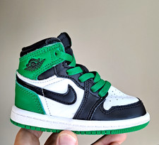 Air Jordan 1 Retro High OG Baby TD Shoes Sz 5c LUCKY GREEN Black White CELTICS