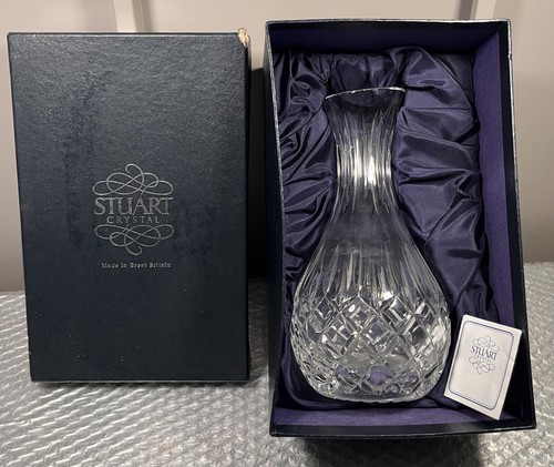Stuart crystal glass vase - crystal,