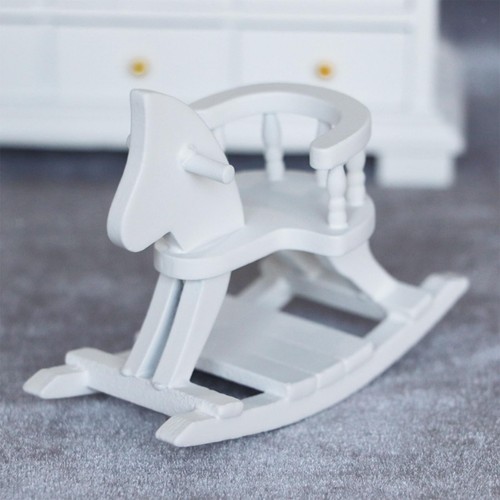 Dollhouse white wooden - 1/12,